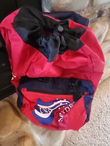 Kid's SPYDER Drawstring Backpack & Jacket Combo Polyester USA RED WHITE & BLUE - Picture 18 of 22