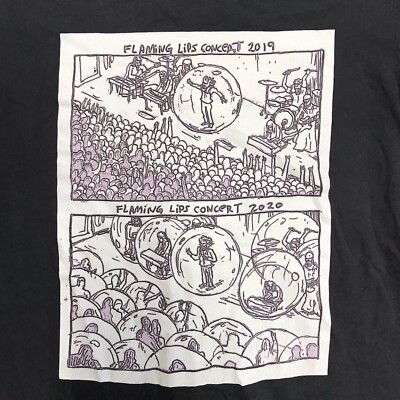 Flaming Lips Concert Shirt - Small- Pandemic Bubble Wayne Coyne Art Tour Merch