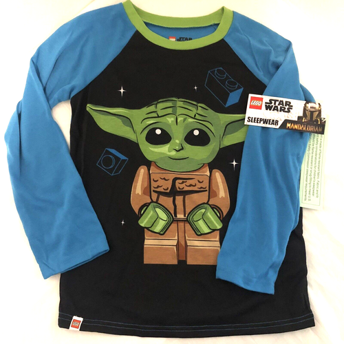 Star Wars Boys Long Sleeve Yoda Pajamas Top Sizes 8