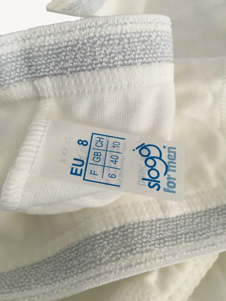 Slip Hombre Modelo Básico Mini SLOGGI Blanco 96%Algodón 4%Elastano - Imagen 3 de 4