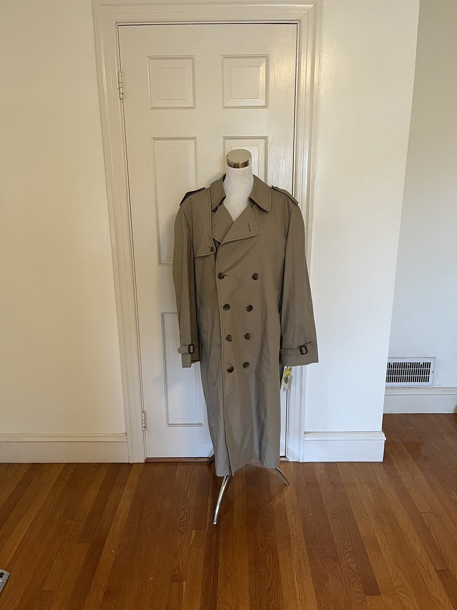 Vintage NWT London Fog Trench Coat Douglas 42 Regular | eBay
