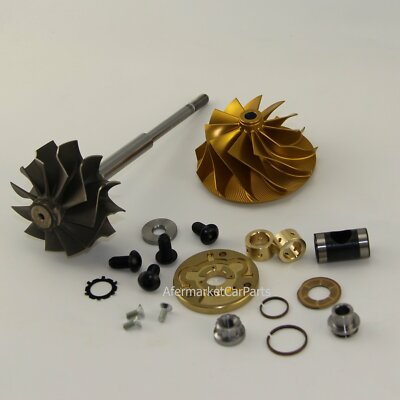 VF35 VF39 VF48 VF52 Turbo Repair Kit + Upgrade 11+0 Billet Wheel+Turbine Shaft 