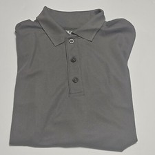 Gildan Performance Gray Polo Shirt Mens Sz Small