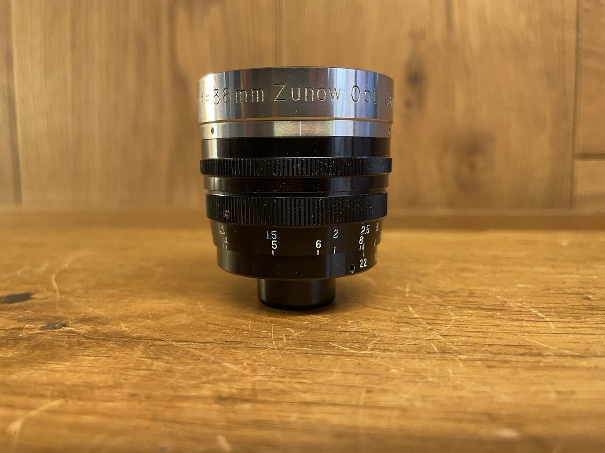 ZUNOW-ELMO Cine 1:1.1 f=38mm D マウント 美品 Mint* Zunow Opt. Zunow ELMO Cine 38mm F/1.1 Lens D Mount