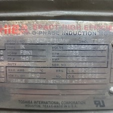 Toshiba Three Phase General Purpose Industrial Electric Toshiba Three Phase General Purpose Industrial Electric