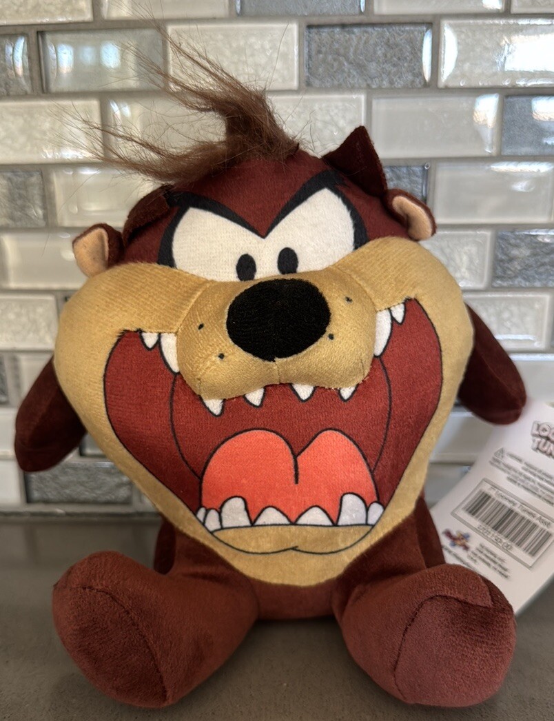 TAZ Tasmanian Devil Plush Doll Figure Looney Tunes Space Jam