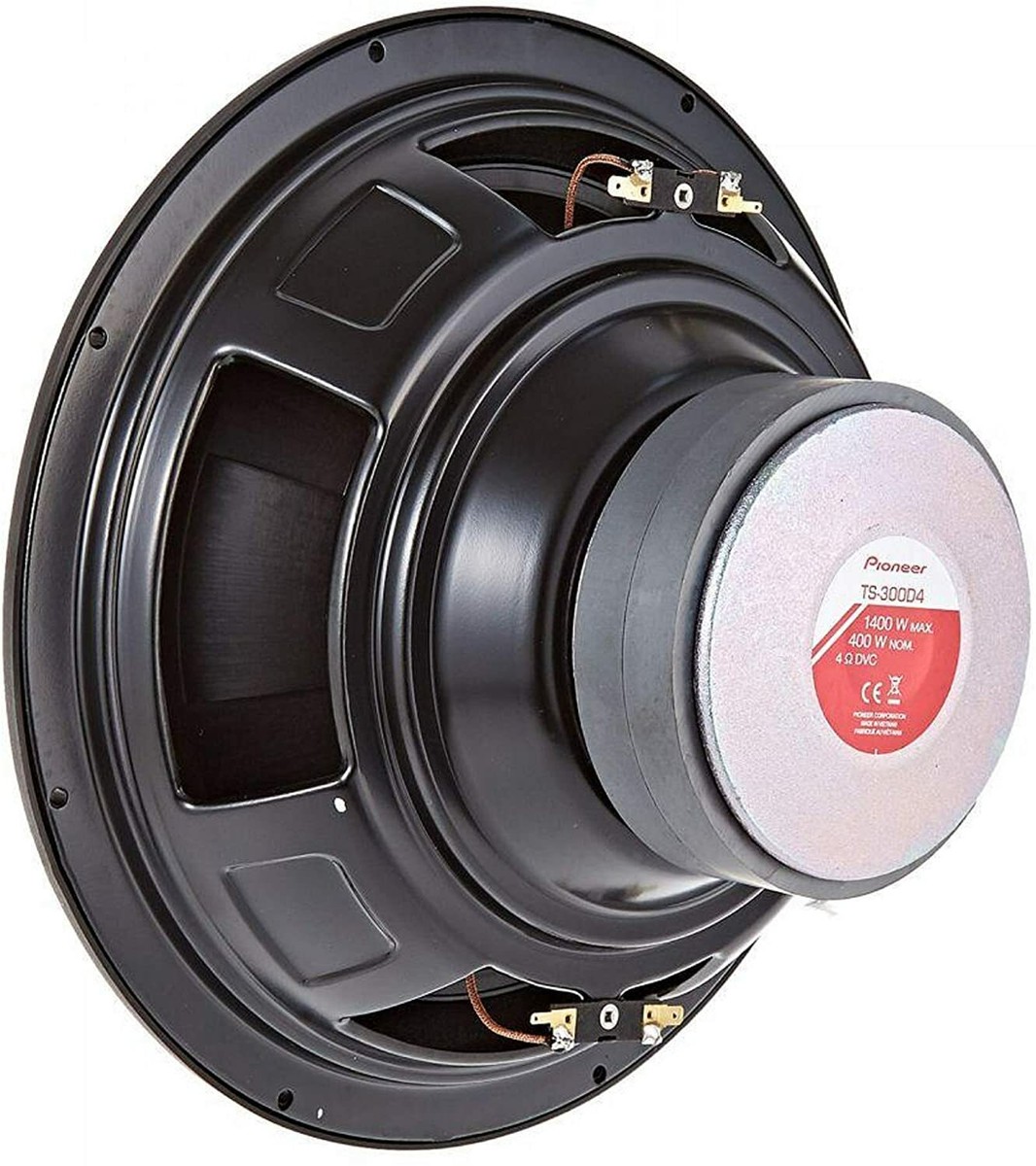 1x Pioneer TS-300D4 12 inch 1400 Watts 4-Ohm Dual Voice Coil Car