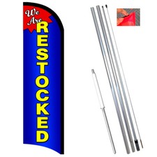 We Are RESTOCKED Premium Windless  Feather Flag Bundle (Complete Kit) OR Optiona