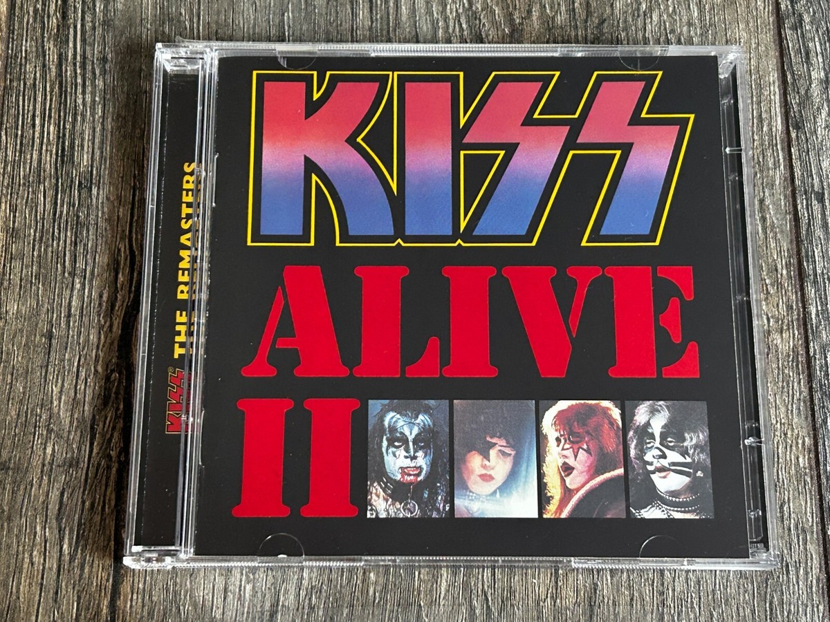 KISS CD Alive 2 Remaster USA Hype Sticker Tattoos Logo Color
