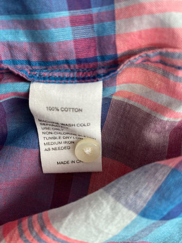Trovata Birds of Paradis Carla Blouse XS Uk 8 10 12 Boho Check Anthroplologie - Picture 18 of 19