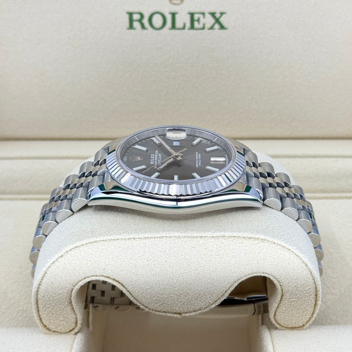 2026 Rolex Datejust 41, Slate Jubilee, Unworn Full Set, 126334