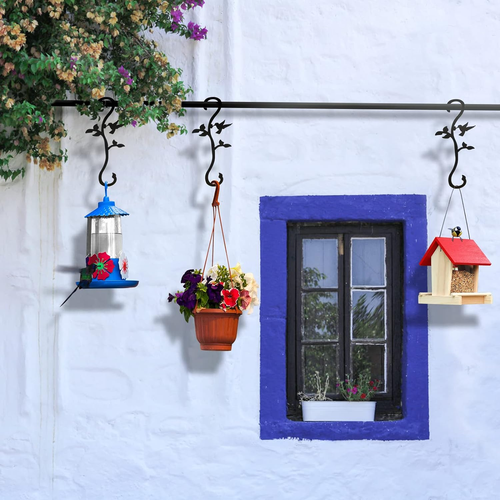 Hummingbird Feeder Hanger Hooks for Outdoors Hanging, Shepherds Hanging Plant Ho - Picture 7 of 7
