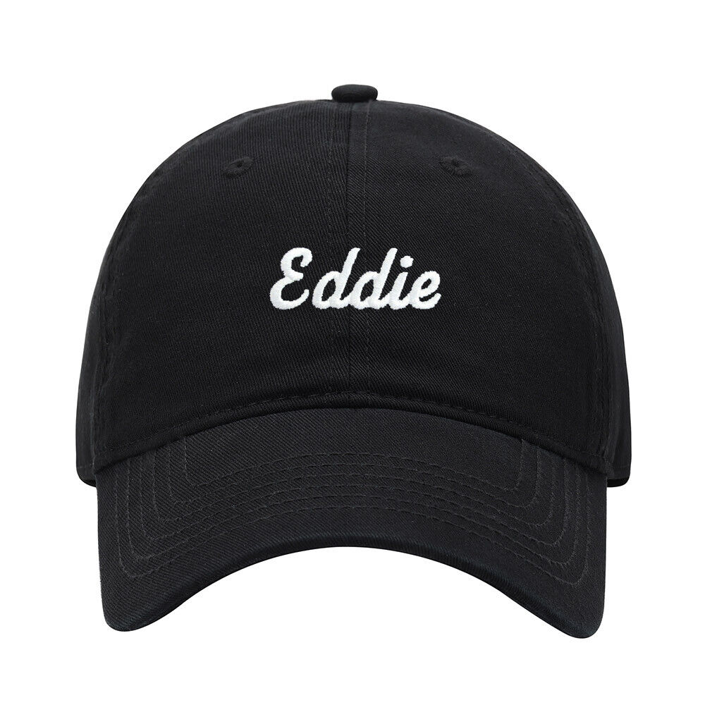 Baseball Cap Men Name Eddie Gift Embroidered Washed Cotton Dad Hat Baseball Caps