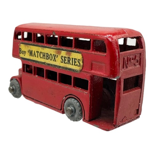 ORIGINAL C1953 BOXED MOKO LESNEY MATCHBOX SERIES LONDON BUS 5A- RARE A TYPE BOX - Picture 4 of 12