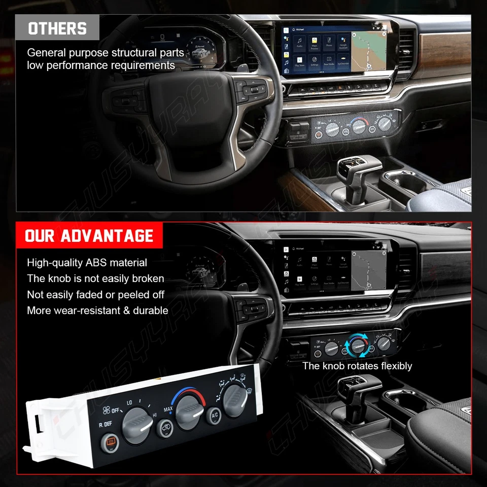 Control Module,A/C Heater Climate Control Panel For 1996-1999 GMC K1500 Foto 4 de 4