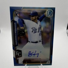 Topps 2015 Chrome Brandon Finnegan Blue RC Auto Royals /150 BCAR-BF