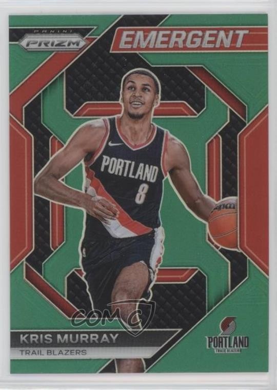 2023-24 Panini Prizm Emergent Green Prizm Kris Murray #11 Rookie RC e9p