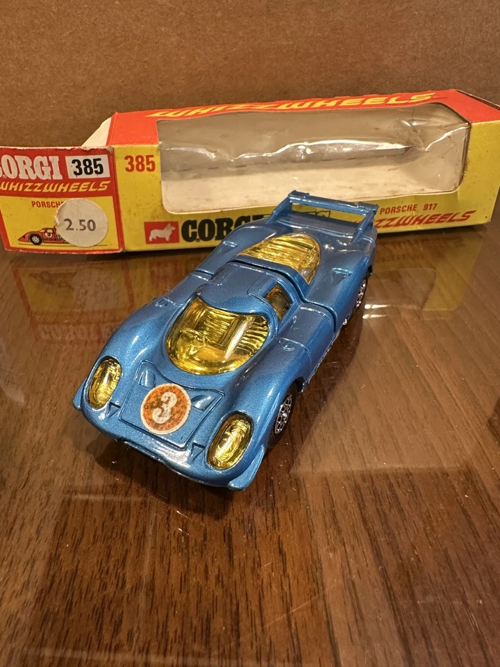 CORGI 385 PORSCHE 917 WHIZZWHEELS - VERY GOOD in original BOX Z112 - Image 4 of 4
