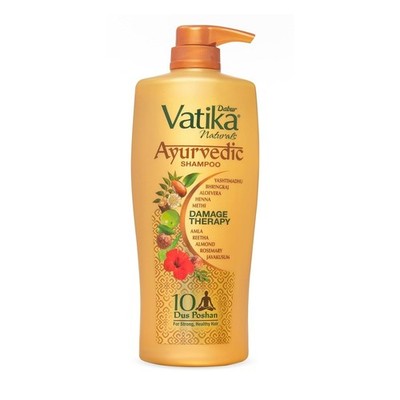 Dabur Vatika Ayurvedic Shampoo | Damage Therapy - 640ml