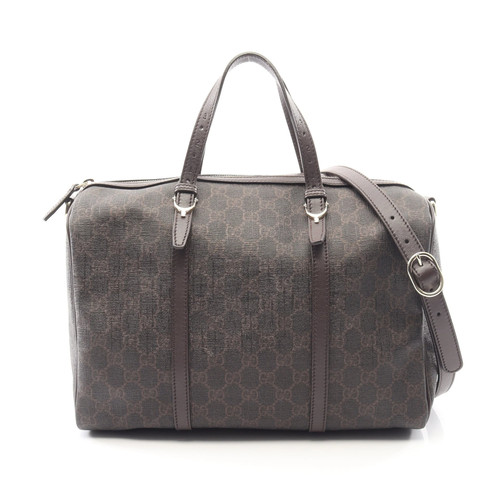 Gucci GG 2WAY Handbag Brown PVC #RCB6199