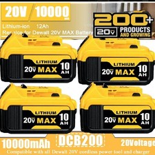 2/4PACK For DeWALT DCB210-2 20V MAX XR 10.0 AH Lithium-Ion Battery DCB206 DCB200