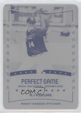 2014 Leaf Perfect Game Showcase Printing Plate Black 1/1 RJ Freure #245 0o9