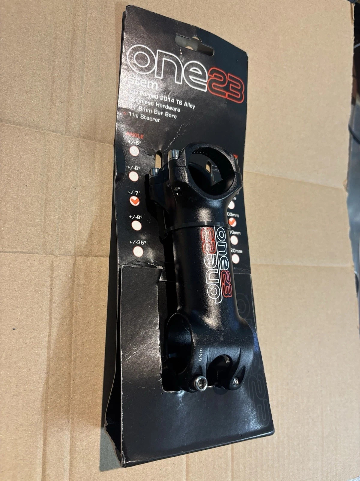 ONE23 Bicycle Alloy Stem 31.8MM 1 1/8 ONST011A - BRAND NEW - UK SELLER