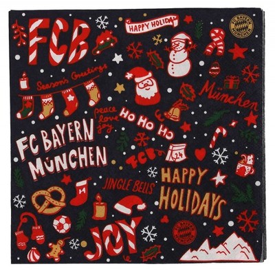 FC Bayern München Servietten - Winter - 20er Set | navy | FCB