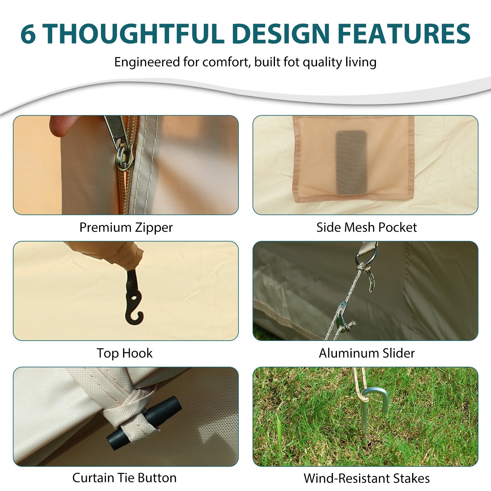 Inflatable Camping Tent with Pump, Chimney Port & Easy Waterproof Setup