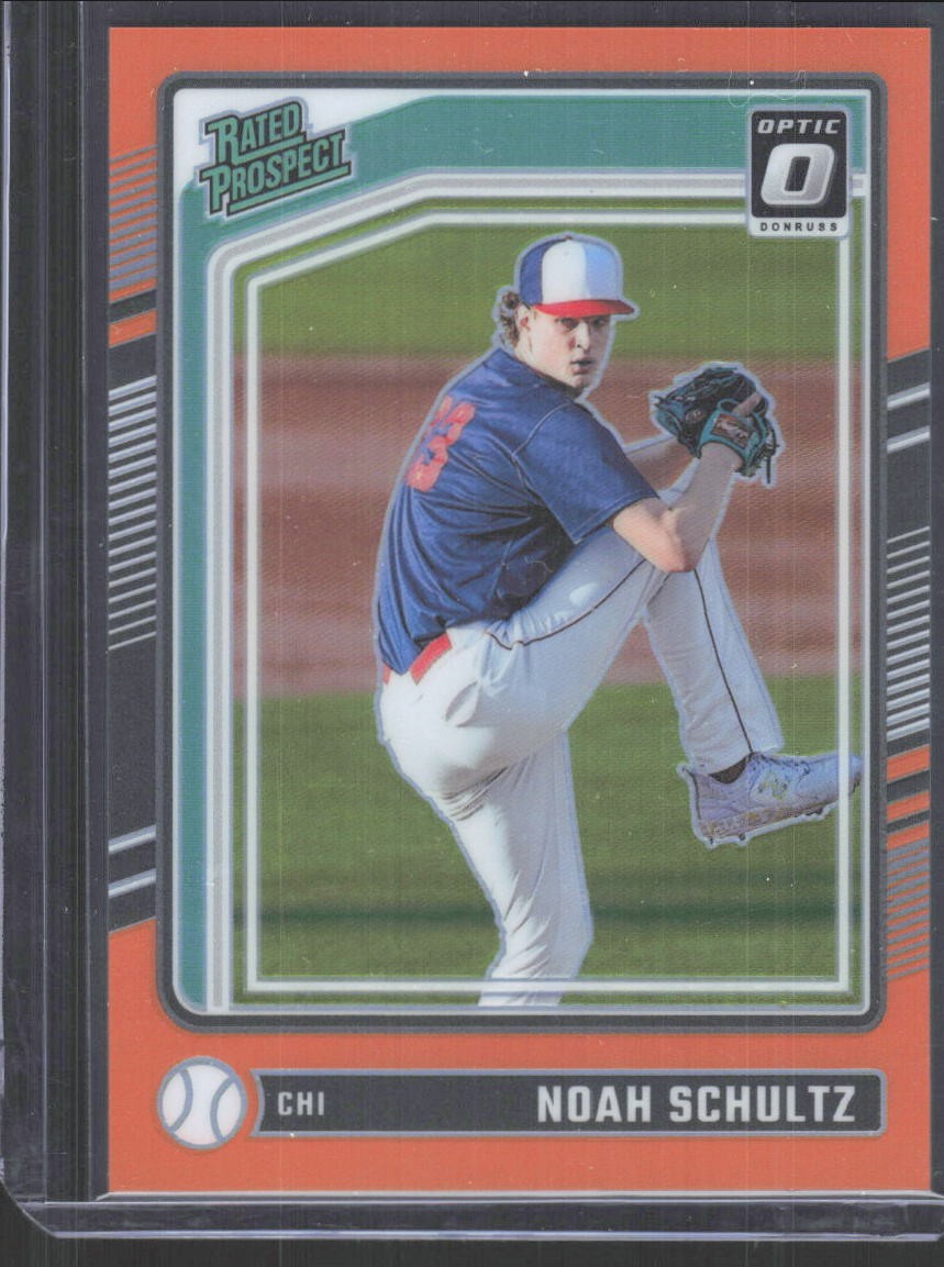2024 Panini Donruss - Optic Rated Prospects Noah Schultz #170 Orange Prizm /199 (RC)