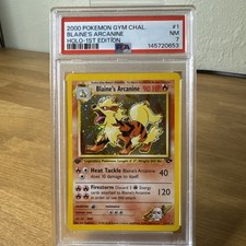2000 Pokemon Gym Challenge 1 Blaine's Arcanine Holo-1st Edition PSA 7 Near Mint on eBay
