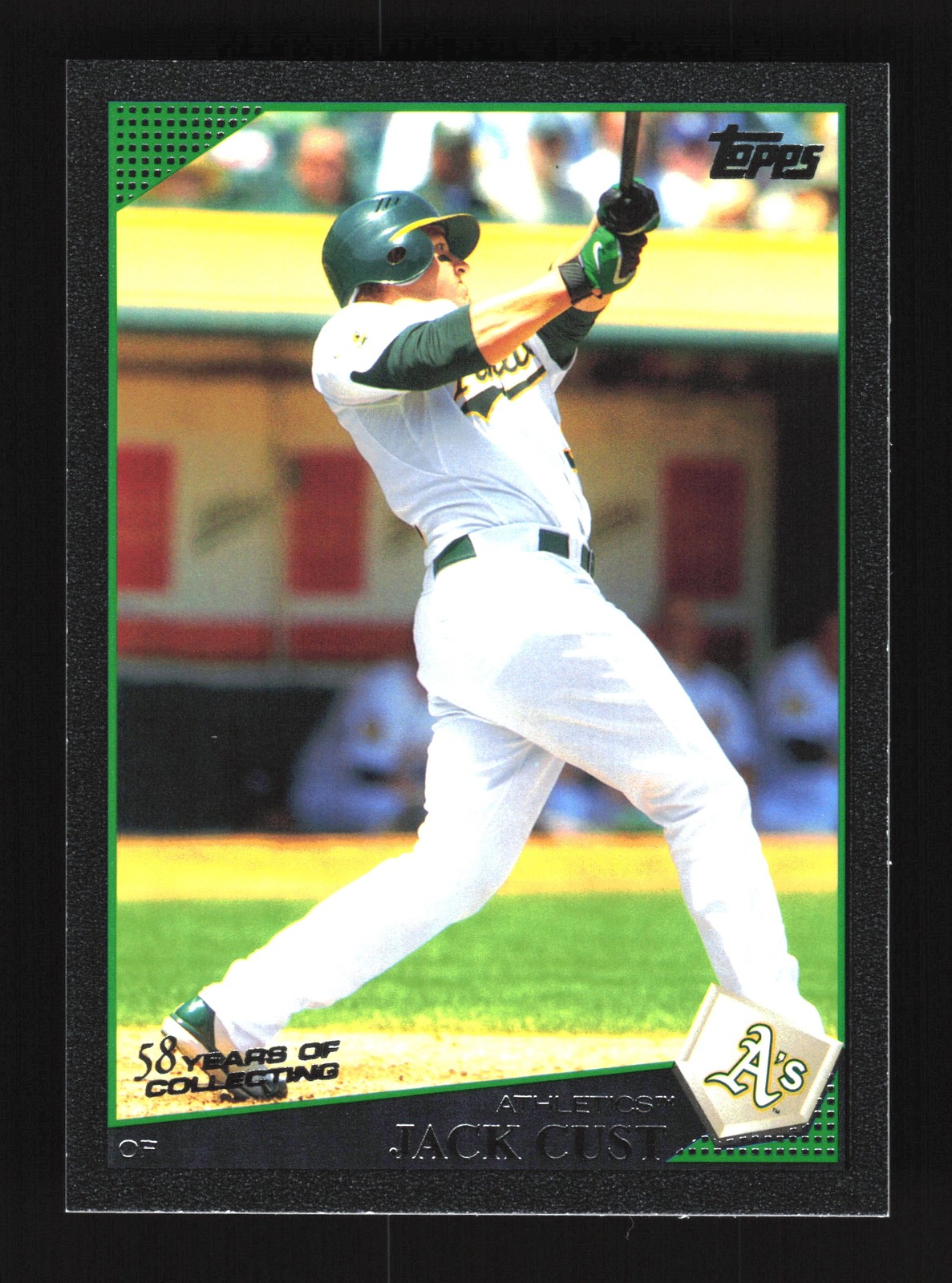 Jack Cust Oakland Athletics 2009 Topps Black #547 SN /58