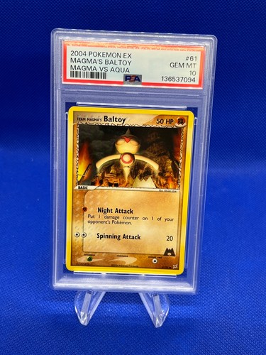 Team Magma's Baltoy graded PSA 10 for sale on eBay
