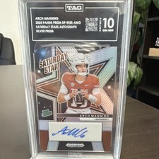 Panini 2025 Prizm Draft Picks Arch Manning SSS-AMG Saturday Star Auto Silver
