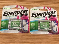 Energizer Rechargeable AAA Batteries NiMH 800 mAh Pre-charged 4 Count