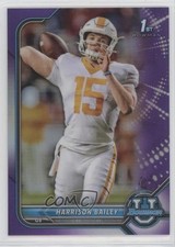 2021-22 Bowman U Chrome Prospects Purple Refractor Harrison Bailey #7 13u1