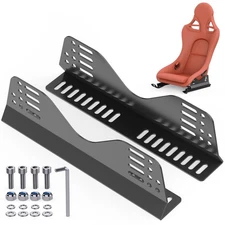 Side Mount Seat Bracket Universal Racing Bucket Seat Mounting Black 2 PCS