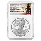 2025-P $1 1-oz Proof American Silver Eagle Marine Corps Privy NGC PF69UC ER