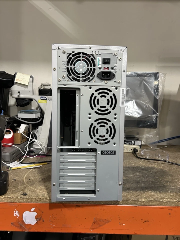 Vintage 00s Blue Super Flower Mid Height ATX Case - Used - Image 4 of 4