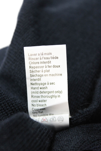 Bonpoint Boys Wool Soft V-Neck Pullover Long Sleeve Sweater Blue Size 12 - Picture 6 of 6