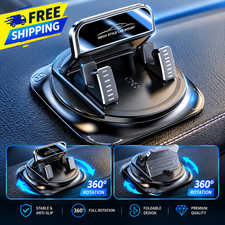 Car Phone Holder 360 Degree Rotation, Navigation Dashboard Mount Black1 Pc
