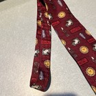 Coca-Cola Men’s Novelty Tie Burgundy/Red Logo Bottle Glass Truck Pattern — photo 5