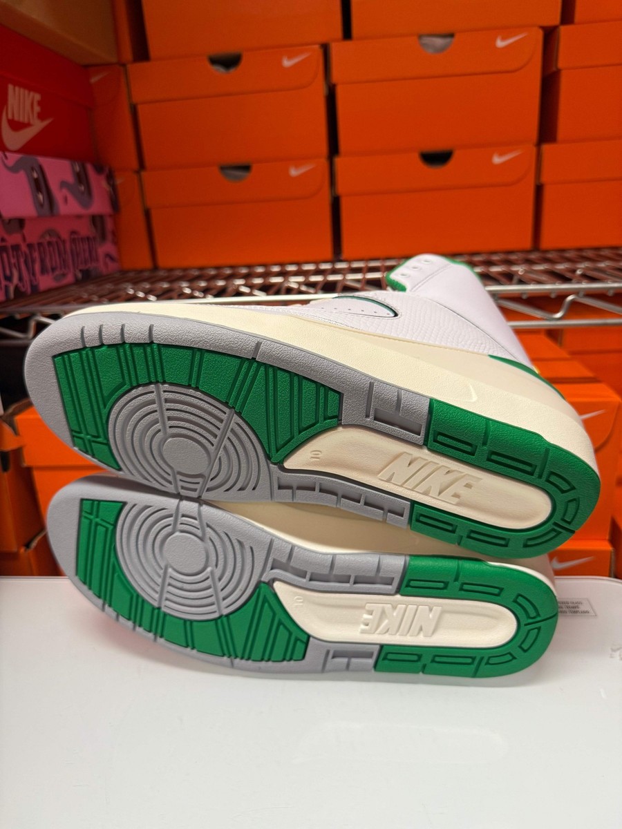 Nike Men's Air Jordan 2 Retro Shoes White Lucky Green DR8884-103