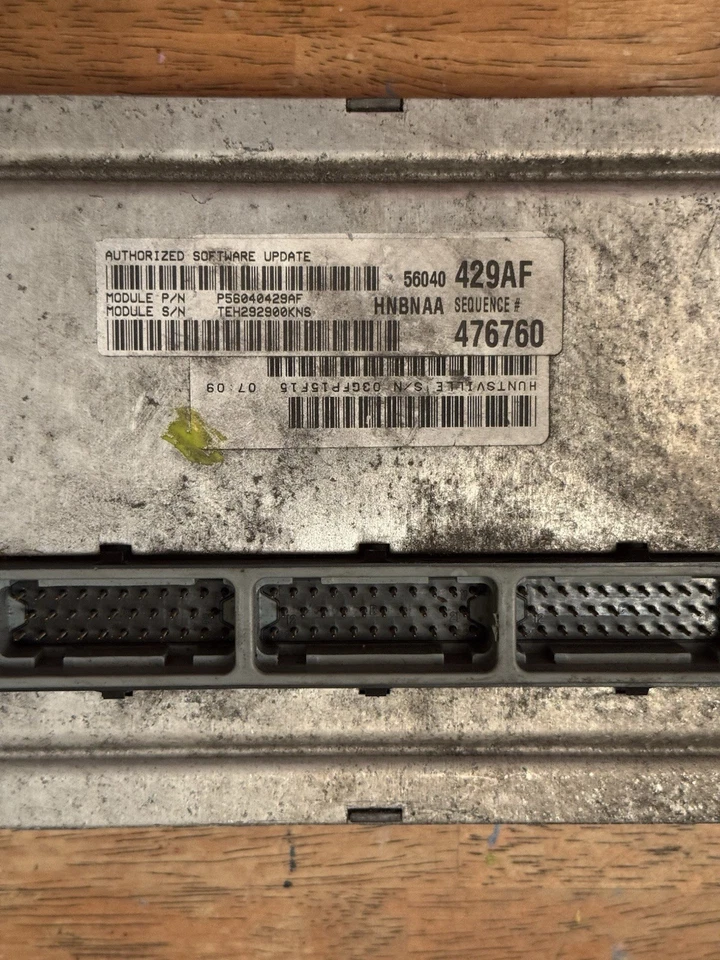 Модуль управления двигателем 2000 Dodge Dakota 4,7 л ECU ECM PCM P56040429AF OEM - Изображение 3 из 3