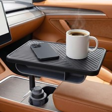 360 Rotating Wood Car Tray Adjustable Car Desk Car Table Tray,Cup Holder...