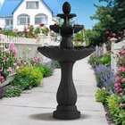 47.3" High Italian Feature Faux Stone Freestanding Water Fountain Outdoor