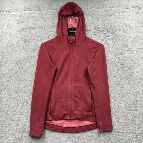 VETEMENTS Lululemon Felpa con Cappuccio Donna 6 Rosso Erica Manica Lunga Performance Logo Full Zip