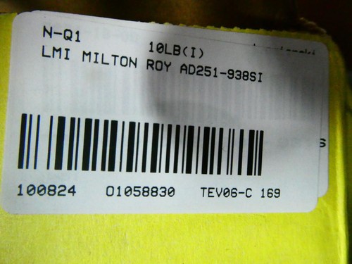 Lmi Milton Roy AD251-938SI Metering Pump 1gph 110psi 120v-ac - Picture 7 of 7