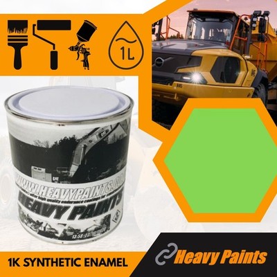 Mitsubishi Digger hellgrün Lack Bagger Emaille Lack 1 Liter Dose