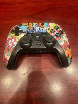 Wireless PS4 Controller Graffiti Design Gamepad Touchpad P4 Turbo